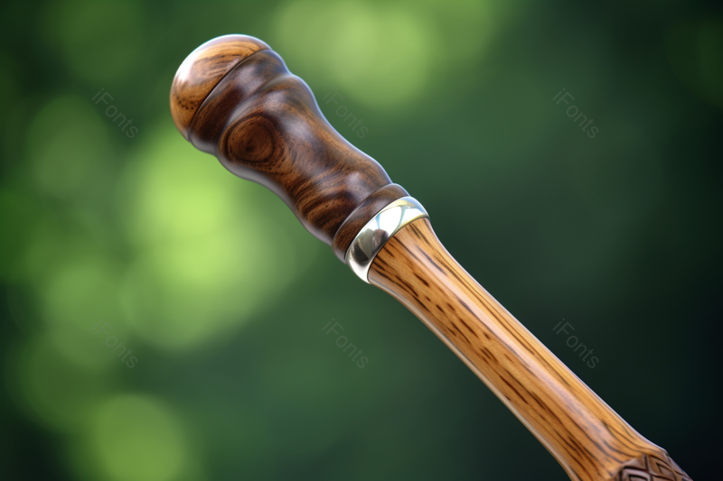 绿色背景木头拐杖特写背景,高清,摄影图,摄影图片,图片大全,摄影图免费下载